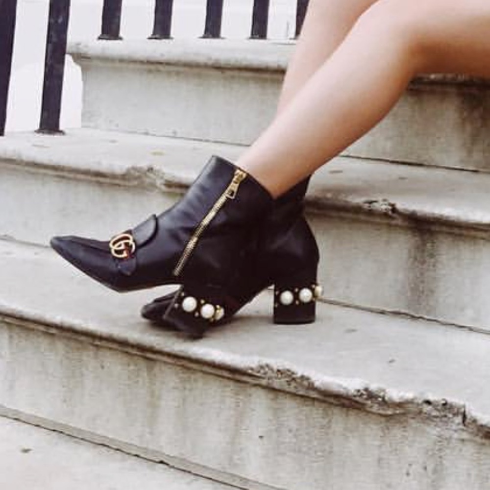Gucci Leather Marmont bootie Gucci boot